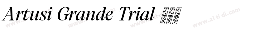 Artusi Grande Trial字体转换
